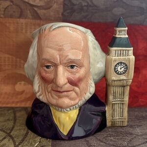 🎩Royal Doulton Toby Mug of John Doulton retired from 1980.